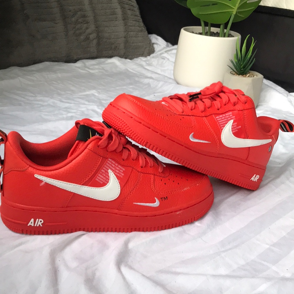 Nike Air Force 1s orange
